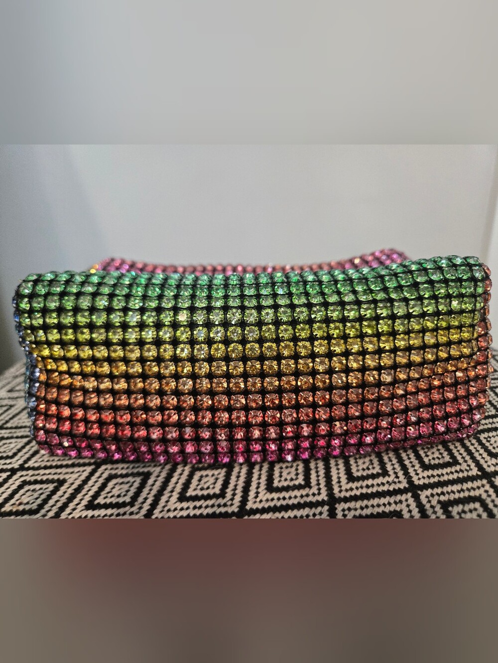 Multicolor Bling Rhinestine Mini Shoulder Bag - Picture 6 of 6